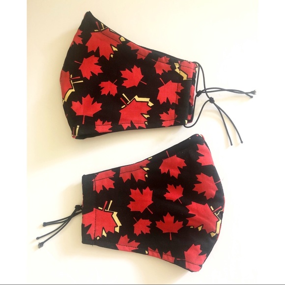 Red Maple Leaf Canada Face Mask (kids and adults) - Picture 2 of 5